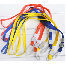 Benutzerdefinierte Nylon Arbeit Permit Hals Lanyard für Messegesellschaft